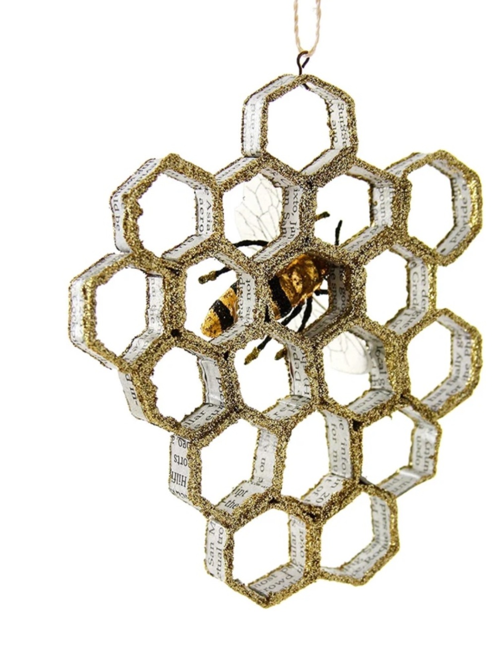NEW Fritz & Fräulein Queen Bee Honeycomb Ornament - Picture 3 of 3